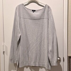 Talbots Light Gray Knit Sweater